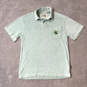 Howler Brothers Plusherman Terry Polo Mens Size S Blue Short Sleeve Pullover - Picture 1 of 9