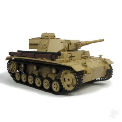 HENGLONG Heng long BB Tank 1/16 RC German Panzer 3 RTR BB & IR Battle Smoke Sound V7 UK