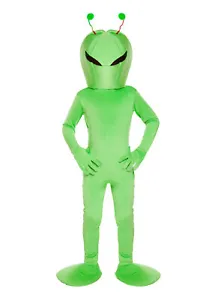 Child Alien Costume 7-9 Years - Boys Girls Kids Nativity Play Book Week Outfit - Picture 1 of 1