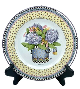 Sakura Ceramic Stoneware Plate Vintage 1999 "Spring Bouquet" Debbie Munn 8.25" D - Picture 1 of 2