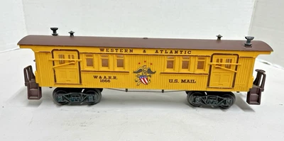 POSTWAR LIONEL 1866 W.&A.R.R. US MAIL BAGGAGE CAR  (C) - Image 1 of 4