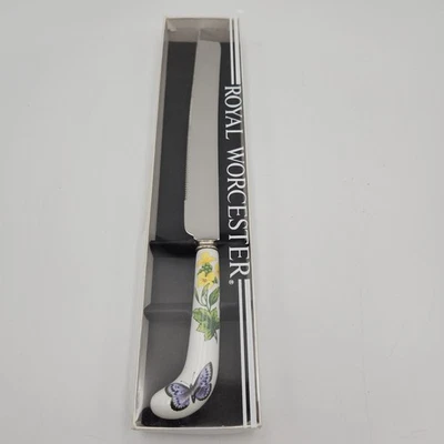 Vintage Royal Worcester Herbs Cake Knife 12 Inch Foto 1 de 4