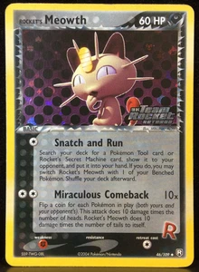 Rocket's Meowth HOLO STAMP 46/109 Team Rocket Returns 2004 Pokemon Nintendo - Bild 1 von 2