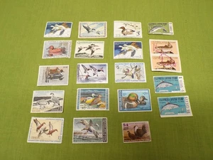 LOT OF 19 VINTAGE VARIOUS YEARS USED MIGRATORY BIRD HUNTING & FISHING LICENSE - Picture 1 of 11