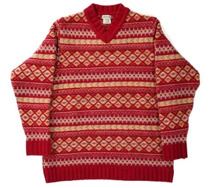 Dries Van Noten Men 95Aw Dreams Fair Isle V Neck Knit M Limited Edition VHTF Pop - Bild 1 von 12