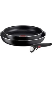 Tefal Ingenio L1549013 Easy Cook & Clean 3 Piece Non-Stick Frying Pan Set, Black - Picture 1 of 12