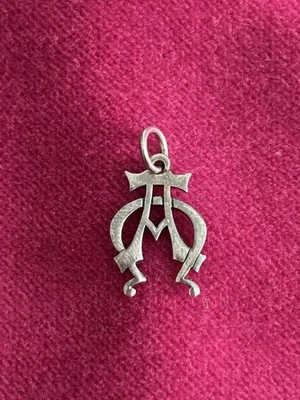 James Avery Alpha Omega Silver Pendant 925 Rare & Retired - Image 1 of 4