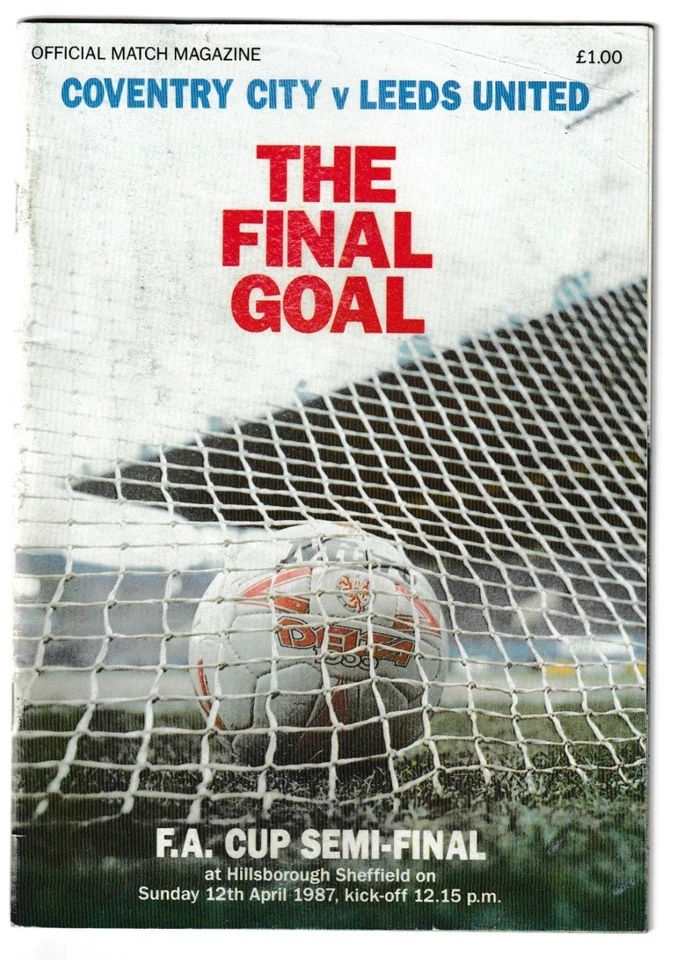 Coventry City  v Leeds United 1986/87 F.A.Cup Semi-Final @ Hillsborough - Image 1 of 1