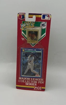 Ken Griffey Jr 1991 Score Baseball Card Major League Collector Pin Series Set - Image 1 of 4