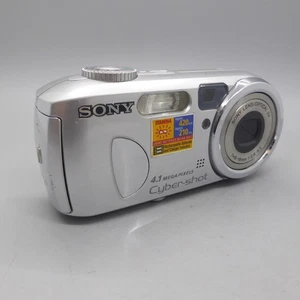 Sony Digital Camera Cybershot DSC-P73 4.1MP Silver Tested - Picture 1 of 8