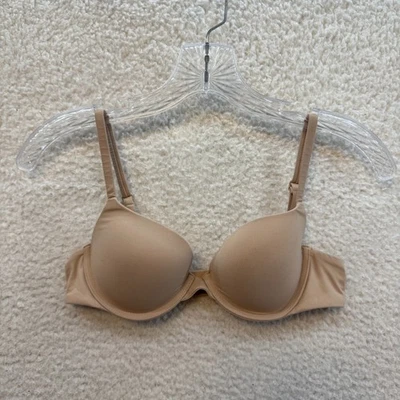 Sutiã SKIMS T-Shirt Push-Up 32B Argila Bronzeada Bege Nude Underwire - Imagem 1 de 4