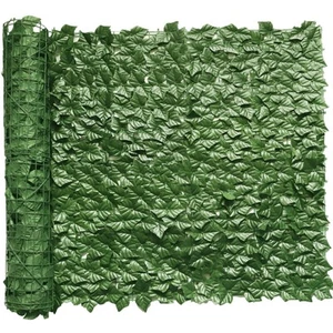 Artificial Ivy Privacy Fence 118x39.4in Grass Wall Screen Fake Vines Balcony ... - Picture 1 of 6