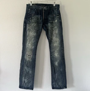 Jeans Cult Of Individuality para hombre 30x34 Buckeye Cinch ribete japonés denim - Imagen 1 de 16