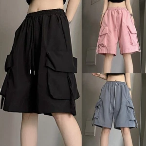 Summer Trousers for Women with Comfortable Loose Fit and Cargo Pockets - Picture 1 of 27