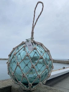 Quasi come nuovo! Molto chiaro!! Enorme galleggiante in vetro giapponese antico vetro soffiato a mano 22 cm - Foto 1 di 4