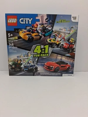 Nuevo LEGO City Construido para Velocidad 66803 Coche de Carreras 4 en 1 Paquete Divertido Driver Sellado Nuevo en Caja Foto 1 de 4
