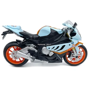 1:12 BMW S1000RR Motorrad Modell Zink Legierung Spielzeug Kinder Jungen Blau - Bild 1 von 8