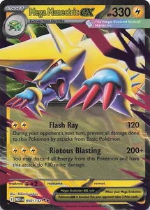 Mega Manectric ex - Double Rare Holo ME01: Mega Evolution 050/132 NM - Bild 1 von 2