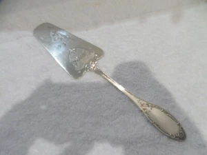 Magnificent 1900 French 950 silver pie cake server LXVI art nouveau - Picture 1 of 12