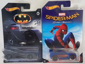 Mattel Hotwheels Batmobile And Marvel Spider-Man Homecoming PowerRage Sealed - Picture 1 of 12