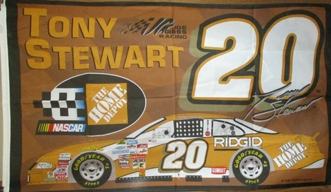 Tony Stewart # 20 Home Depot SINGLE SIDED 3 x 5 FLAG ! FAST SHIPPING ! Cover