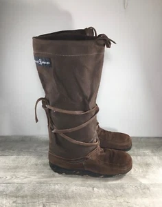 Steger Mukluks Schokolade Leder Traditionell Wasserabweisend Hohe Herren Stiefel 10 - Bild 1 von 11