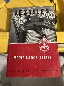 Textiles Merit Badge Pamphlet - 1956 March Printing - In Good Condition - Picture 1 of 10