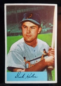 Béisbol Bowman 1954 #37 Dick Kokos, Orioles de Baltimore, en muy buen estado, sin pliegues - Imagen 1 de 2