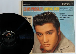 ELVIS PRESLEY - LOVING YOU - LSP-1515(e) - 1s/1s 1957 LP VINYL RECORD - Picture 1 of 24