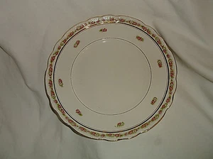 Homer Laughlin Hudson Shape Pink Rose Gold Band Dinner Plate 9" - Picture 1 of 5