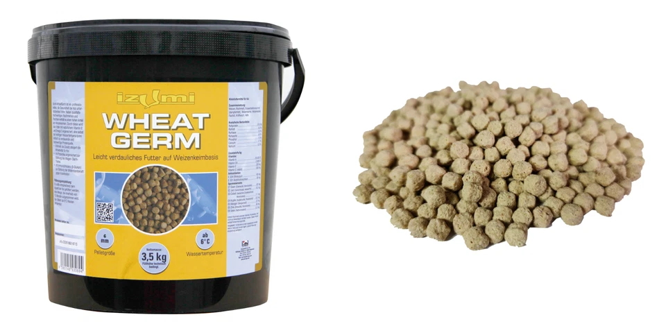 Koifutter Wheat Germ Profi Fischfutter Weizenfutter leicht verdaulich 3-6 mm - Bild 1 von 1
