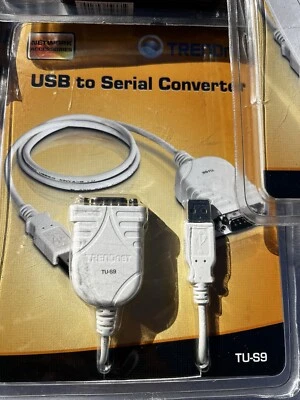 NEW TRENDnet TU-S9 USB to Serial Converter USB 1.1 to RS-232  - Image 1 of 4