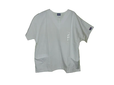 Cherokee Traditional White Scrub Top Xl Women New - Image 1 of 3