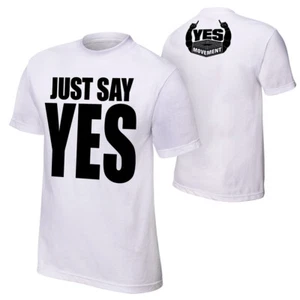 WWE Authentic Daniel Bryan Just Say Yes T-Shirt - Men’s Small (Bryan Danielson) - Picture 1 of 4