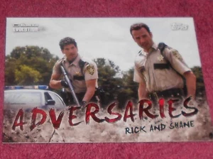 WALKING DEAD EVOLUTION - ADVERSARIES - INSERT CARD # AD- 3 - RICK VS SHANE - Picture 1 of 1
