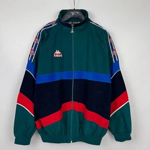 BARCELONA 1995 1997 FOOTBALL SOCCER TRACK TOP JACKET VINTAGE KAPPA sz XXL MEN - Picture 1 of 24