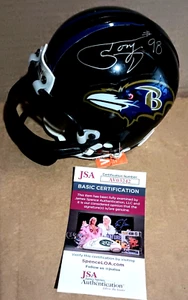 Mini casco TONY SIRAGUSA Ravens FIRMATO JSA COA BALTIMORE - Foto 1 di 3
