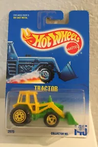 1998 Hot Wheels #145 Farm Tractor Green Yellow John Deere colored NEW IN PACKAGE - Picture 1 of 10