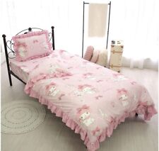 Sanrio My Melody Single Duvet cover Fitted sheet Pillow case Set Pink