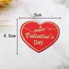 100pcs Heart Shaped Valentines Days Gift Cards Gift Decor Tag