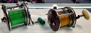 Mulinelli da pesca Baitcaster Vintage Penn Peer n. 209 & 309 rossi, VEDI NOTE SPEDIZIONE VELOCE - Foto 1 di 21