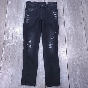 Pantalones de mezclilla Diesel Jeans para mujer Babhila ajustados ajustados talla 25 desgastados al tobillo - Imagen 1 de 8