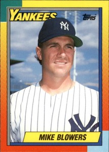 1990 Topps Traded New York Yankees Baseball Card #9T Mike Blowers Rookie