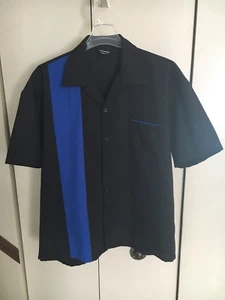 BeRetro Men’s Button Up Bowling Shirt Men’s Size 3XL - Foto 1 di 3
