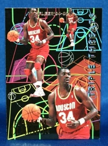 1994-95 Fleer Hakeem Olajuwon Houston Rockets Triple Threats #6 of 10 HOF!!! - Picture 1 of 2