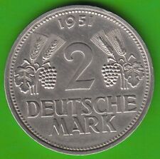 BRD 2 Deutsche Mark 1951 F knappes vz nswleipzig