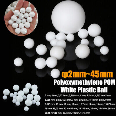 Precision Solid POM Plastic Ball 2mm-45mm Bearings Rolling Bead Polyoxymethylene • 1.60£