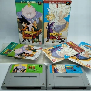 Dragon Ball Z Super Butouden 2 & 3 w/box manual Nintendo Super Famicom SFC VG! - Picture 1 of 16