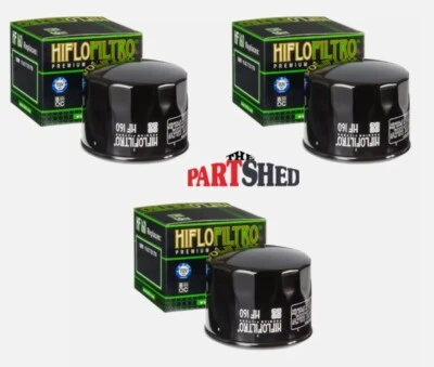 Paquete de 3 filtros de aceite HiFlo HF160 compatibles con BMW K1200S, F800GS, S1000RR Foto 1 de 4