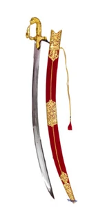Espada ceremonial chapada en oro espada de boda india 34 en indio talwar - Imagen 1 de 7